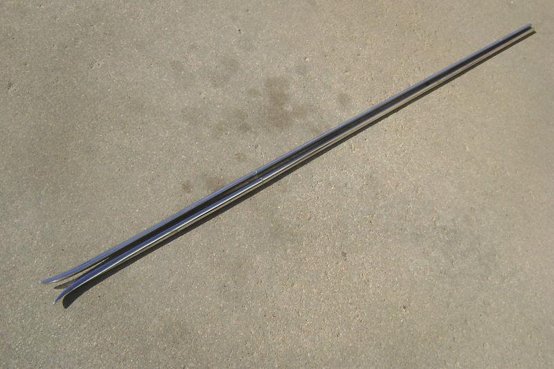 1959 59 chevy bel air biscayne 2dr rear quarter fin mouldings good used pair