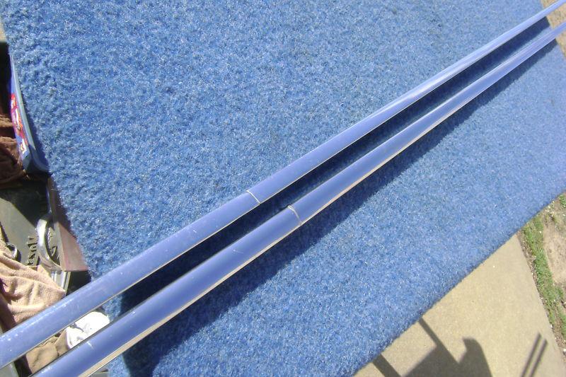 1959 59 Chevy Bel Air Biscayne 2dr REAR QUARTER FIN MOULDINGS GOOD USED PAIR, US $100.00, image 6