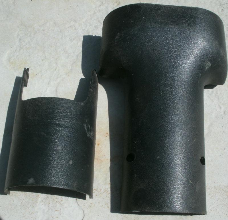1977 77 mercury bobcat ford pinto plastic steering column cover top bottom oem 