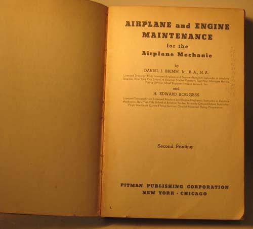 1935 aircraft maintainance book - 493 pages - many illustrations