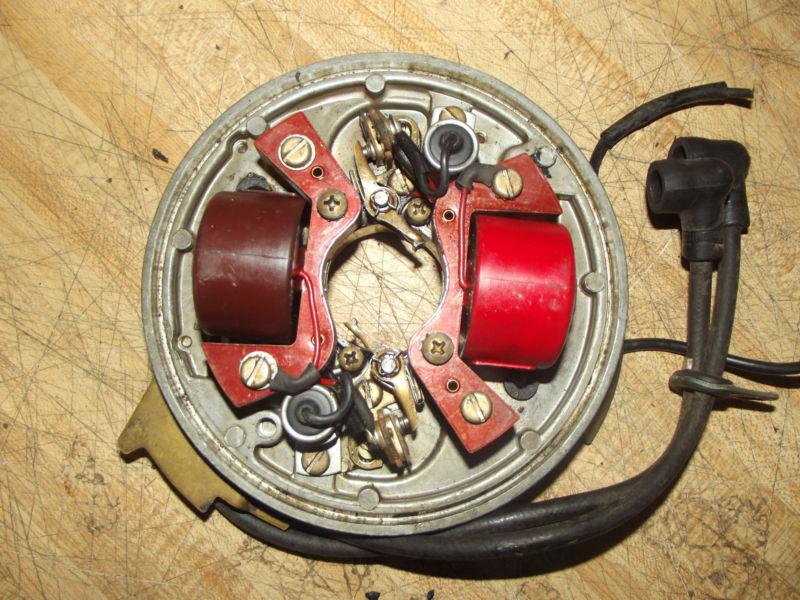1961 evinrude 18 hp part# 584810  0584810  580283  0580283 ignition plate assy  