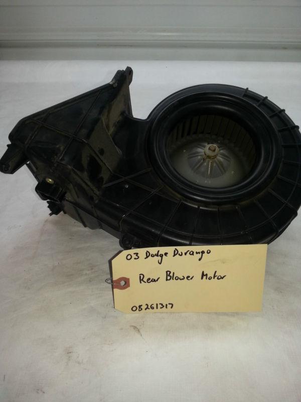 00 01 02 03 dodge durango rear blower motor used 