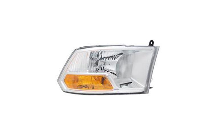 Passenger side replacement headlight w/o quad lamp 09-10 dodge ram pickup truck