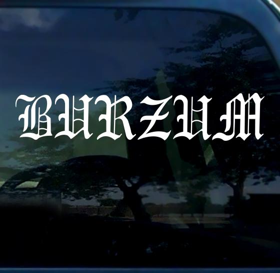 Burzum vinyl decal sticker car black metal bathory mayhem dissection darkthrone