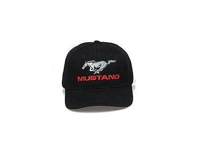 Cap - ford mustang running horse hat red text/black cap free usa shipping! look!