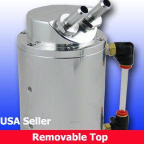Universal racing billet oil catch can reservoir tank kit 9mm & 15mm spec-v