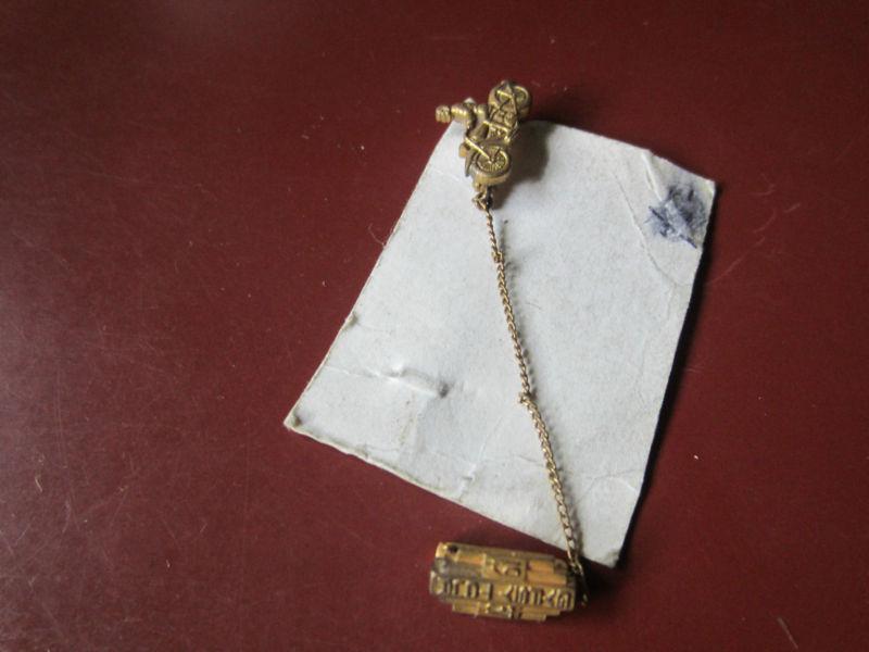 Harley davidson thor indian henderson gypsy tour 1937 lapel pin back