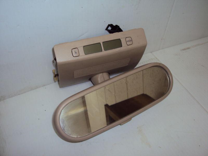 Find Interior Rear View Mirror & Clock 0310 VW Beetle Cream/Beige