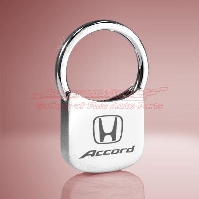 Honda accord chrome plated metal key chain, keychain, key ring, + free gift