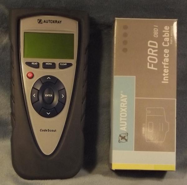 Autoxray codescout  obd i code reader ax2500 w/ ax20120 ford obd i cable only