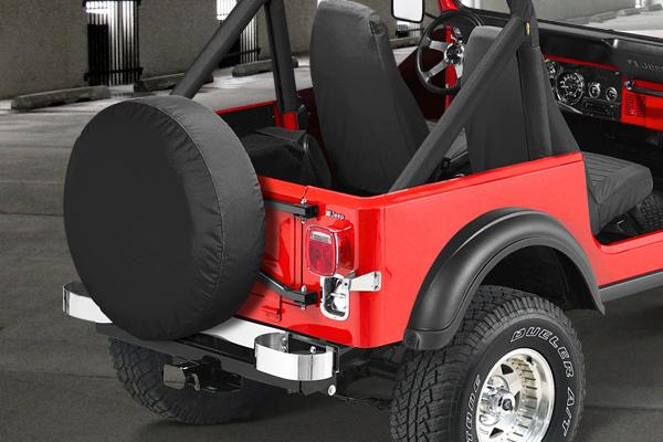 Rugged ridge 12802.01 - black spare tire cover 30-32"