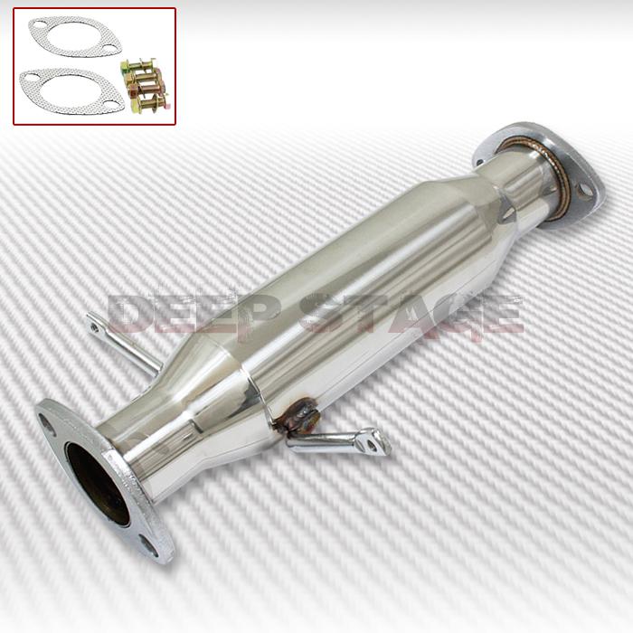 Racing high flow cat down/test pipe exhaust converter 89-94 mit eclipse turbo