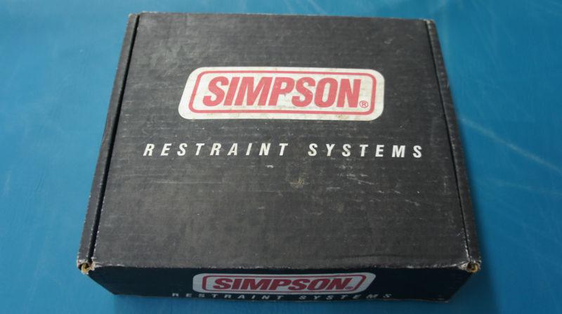 Simpson 29072bl 62" complete racing harness blue new! latch f/x 5 point in box!!