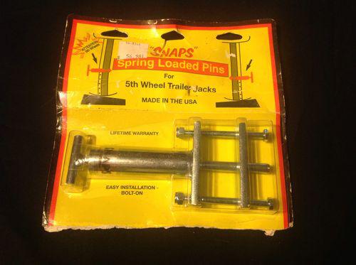 Snaps rv 1 spring loaded pin size 3/8" for 5th wheel trailer jack 