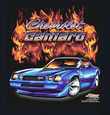 '79 camaro(flamed) lg. shirt  chevy  muscle car z28