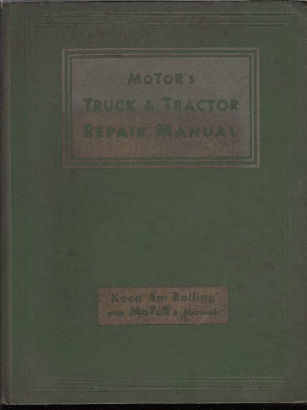 1950 motors truck & tractor repair manual large list john deere oliver buda ect