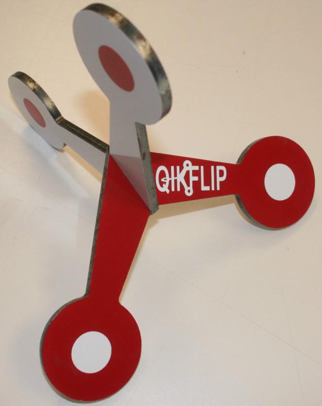 1/4 steel walking flipping shooting target metal standing pistol rifle hunting