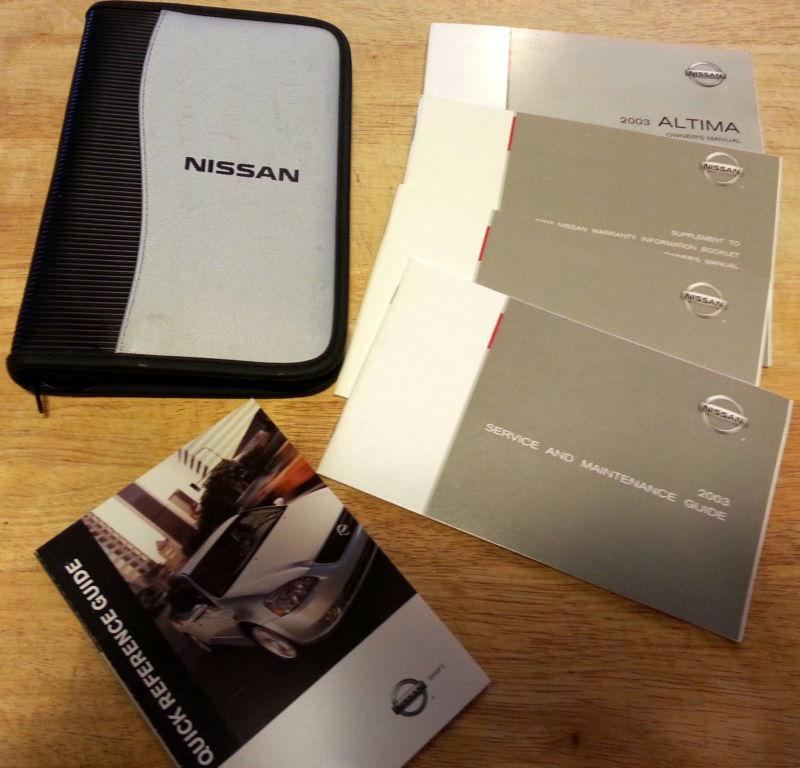 2003 nissan altima owners manual good condition with case
