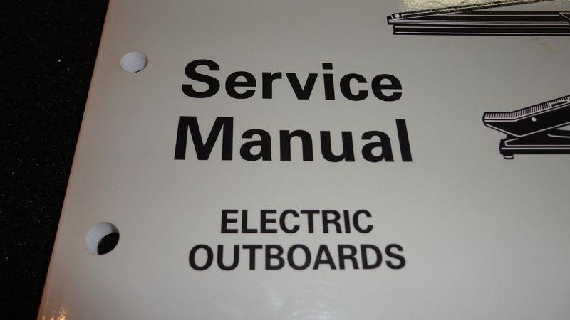 USED 1993 JOHNSON EVINRUDE OUTBOARDS SERVICE MANUAL ELECTRIC OUTBOARDS #508280, US $24.95, image 2