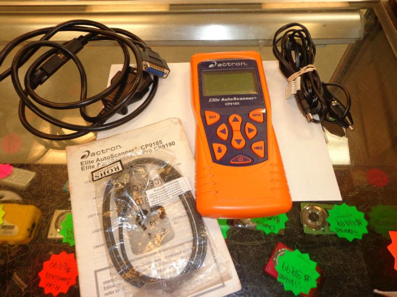 Actron cp9185 obdii auto code scanner w/ case & owner's manual - (ss)