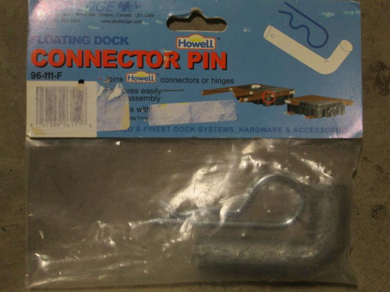 Dock edge floating dock connector pin joins howell connectors or hinges 96-111-f