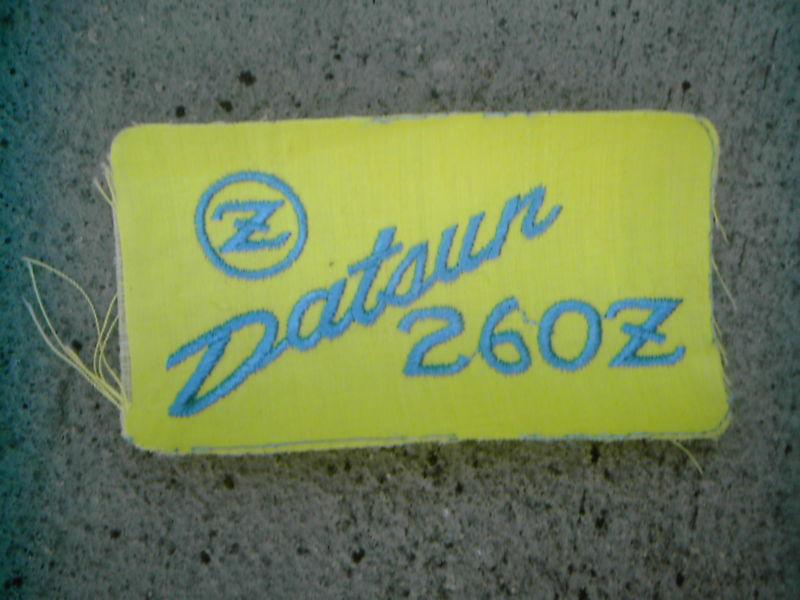 Original & rare 1970's datsun 260 z mechanics patch....
