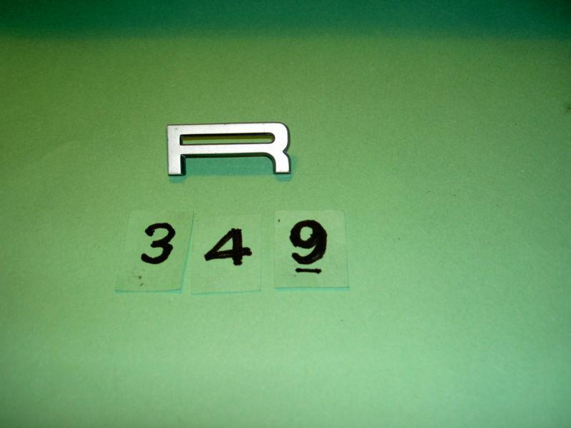 Porsche 912, emblem, letter ' r '