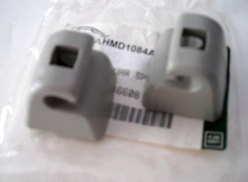 Find TWO New OATMEAL [AGD] Sun Visor Clips 1995 2002 Jaguar XJ6, XJ8