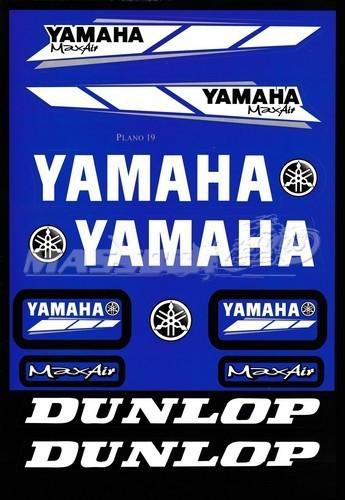 Blue motorcycle helmet fairing surface decal sticker for yamaha atv utv mx bike