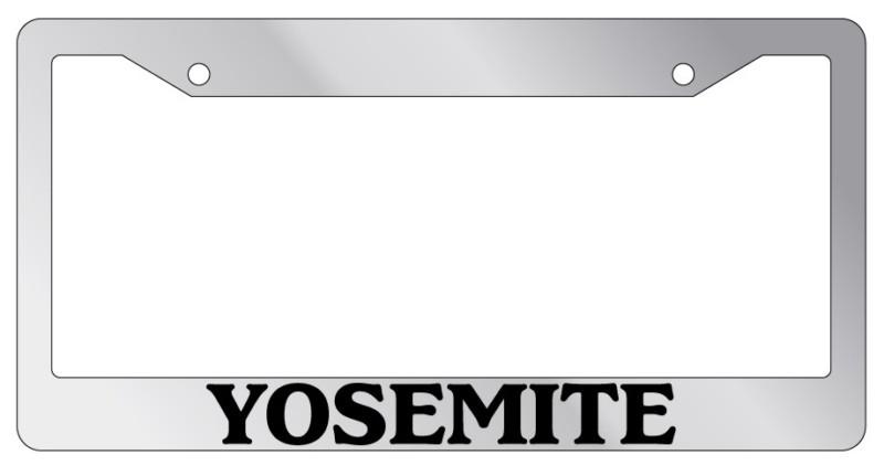Chrome license plate frame yosemite auto accessory novelty