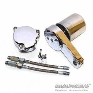 Baron custom yamaha v-star 1100 oil filter relocation kit