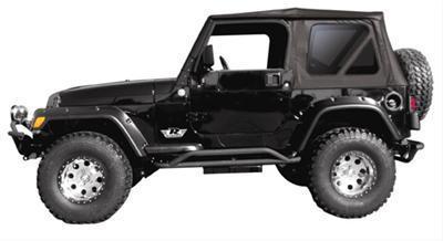 Rampage soft top replacement top vinyl black diamond tinted window jeep wrangler
