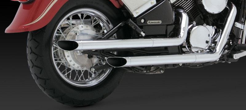 Vance hines exhaust straightshots chrome kawasaki vulcan 800 classic 1995-2004