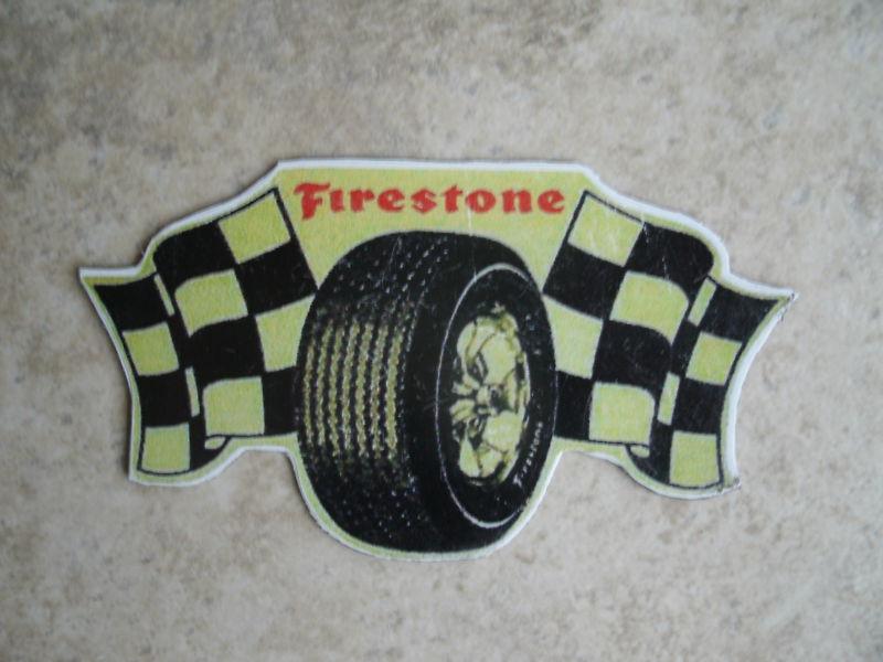 Firestone tires racing sticker 4"