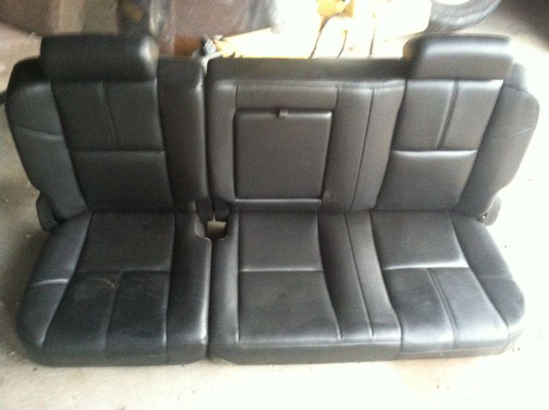 07 08 09 10 11 12 silverado sierra 1500 crew cab rear bench seat black leather