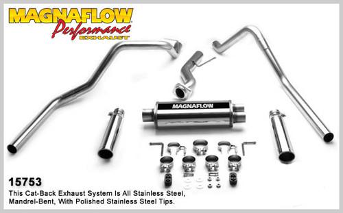 Magnaflow 15753 chevrolet truck silverado 1500 stainless cat-back system exhaust