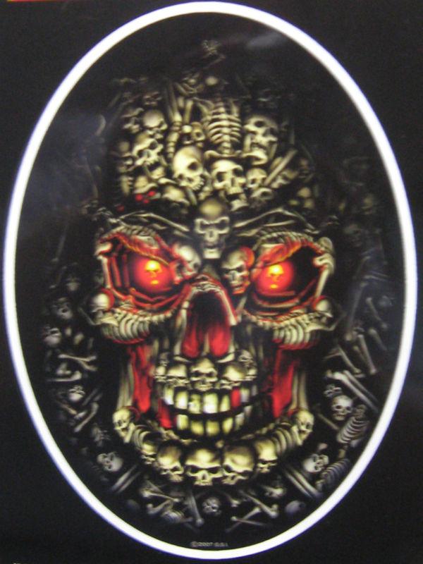 # skulls on skulls hot leathers  decal 