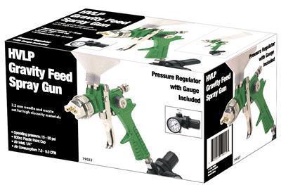 Titan Tools Spray Gun HVLP Gravity Feed 2.3mm gun 600cc Cup Green Body Ea 19023, US $47.92, image 2