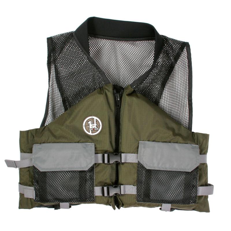 First watch av-4004-xxl contender recreational mesh vest - green/grey - xx-large