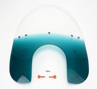 Memphis shades 15 windshield teal for harley davidson flsts fxsts 93-07