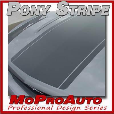 Mustang pony hood - 3m pro grade center stripe decals graphics 2011 * 464