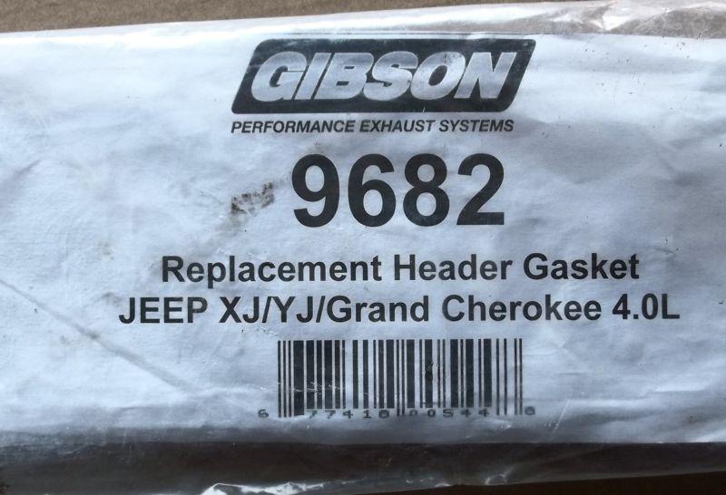 New jeep xj/yj grand cherokee 4.0l gibson header and intake manifold gasket