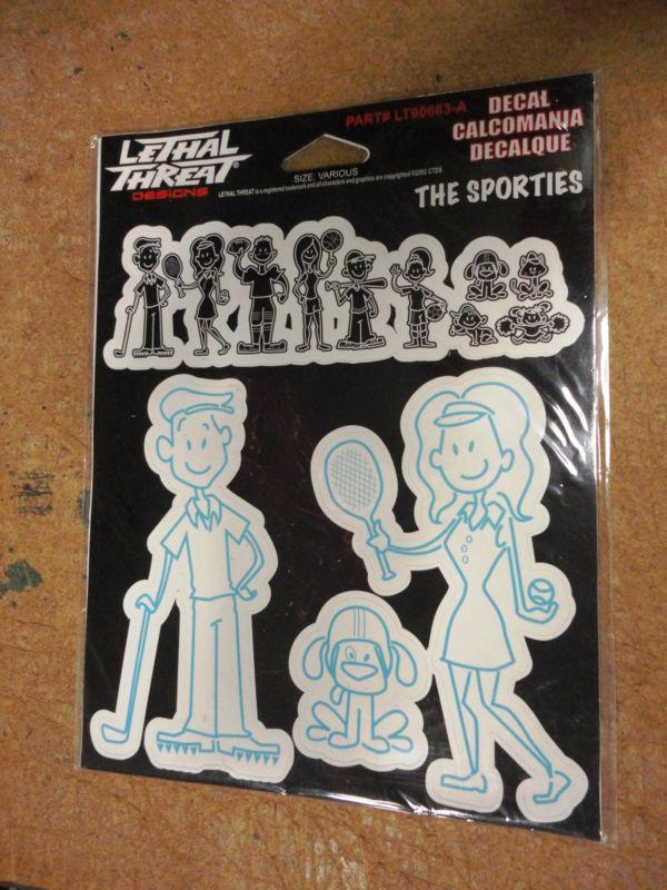 Lethal threat the sporties decal sticker 6 x 8 free shipping 