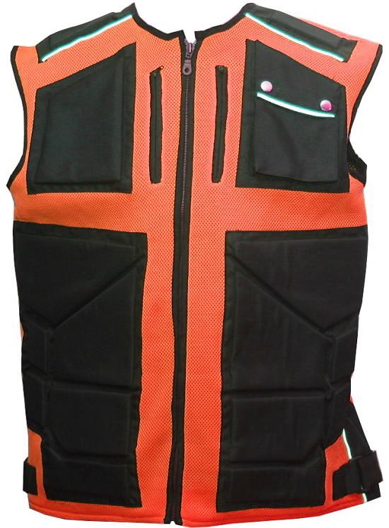 Motorcycle bike cycle work orange reflective vest m