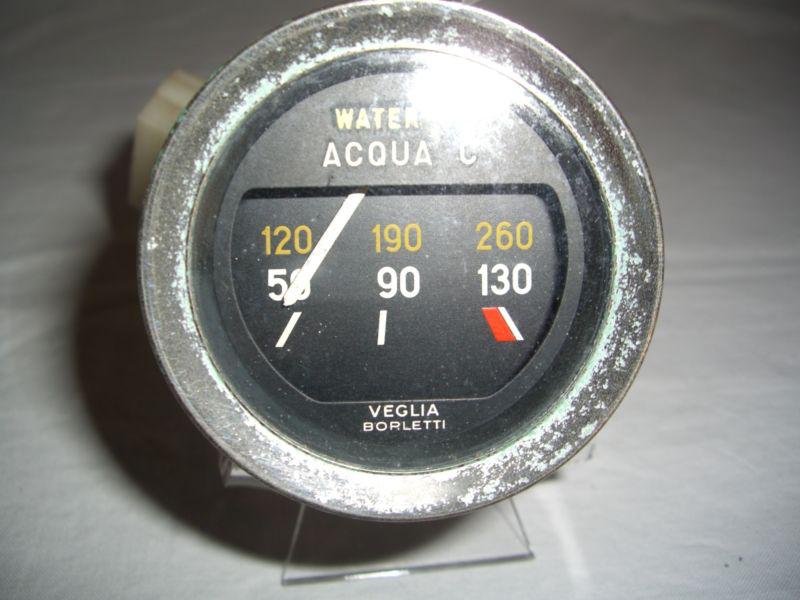 Fiat 124 spider or coupe chrome-bezel water temperature gauge 1968-1972 