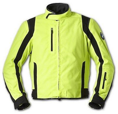 Bmw genuine motorrad motorcycle accessory jacket boulder neon - size small