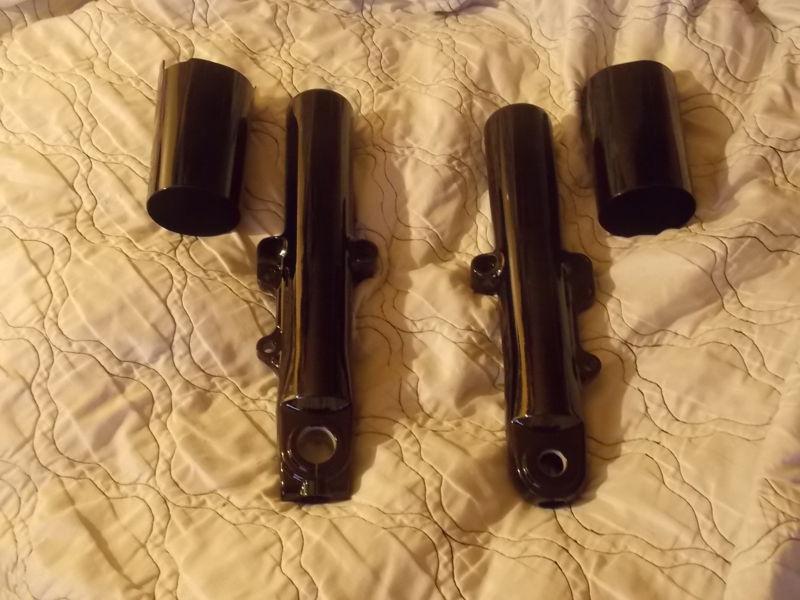 Gloss black sliders-forks-legs 2014 harley street glide