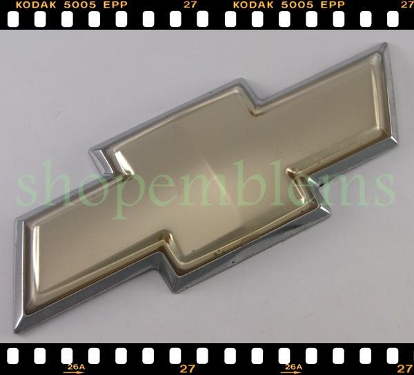 Chevy gold emblem bowtie badge logo nameplate decal oem 6" used oem aveo 1pc lt