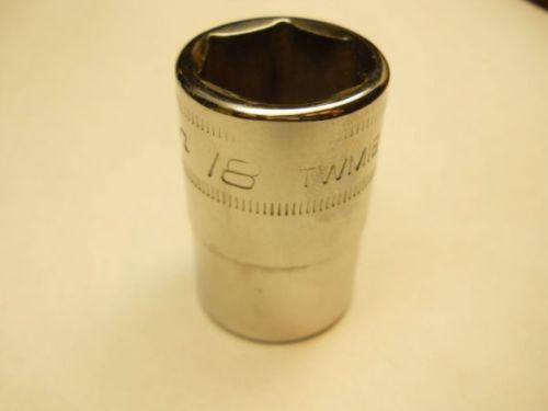 Free ship snap on 1/2-inch drive/6-point 18mm twm-18 usa chrome / shallow socket