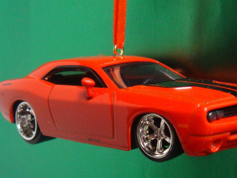 2006 '06 dodge challenger orange christmas tree ornament
